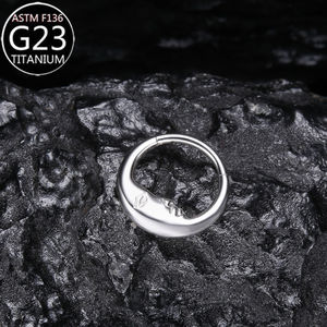 Anello per Naso in Titanio ASTM F136 a Forma di Luna, Gioielli per <span class=keywords><strong>Piercing</strong></span> al Naso, Septum, Orecchio, Daith, Rook, Gioielli per <span class=keywords><strong>Piercing</strong></span> Corporeo - Product Image 5