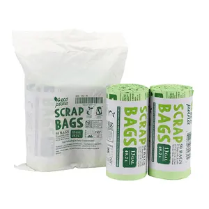 Eco Friendly 100% Biodegradable Cornstarch Trash Bags Compostable Flat Garbage Bags