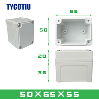 Boîtier de jonction de câbles extérieur étanche en ABS personnalisé TY-659555, protection IP67, résistance aux chocs IK10, 65x95x55mm
