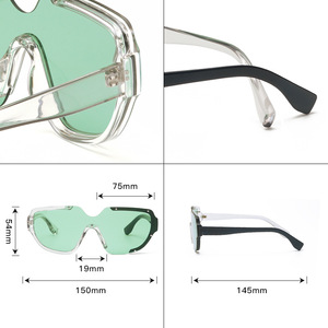 Nouveau Mandarin Canard Designer Grand Cadre Marron Date En Plastique De Mode Hommes UV400 Unisexe PC Surdimensionné Ombre En Gros Lunettes De Soleil - Product Image 4