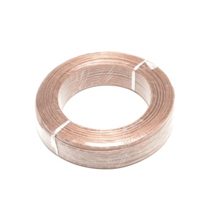 Cable de altavoz de Audio plano de alta calidad de 2 núcleos transparente Rojo Negro paralelo CCA COBRE aislamiento de PVC cables eléctricos trenzados - Product Image 6