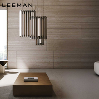 Lustre suspendu carré moderne de luxe en verre, chandelier élégant pour salle à manger, LED décoratif haut de gamme à hauteur réglable, taille moyenne