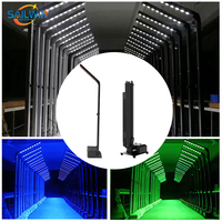 Sailwin LED Projecteur LED Pliable sur Poteau 6-en-1 RGBAW UV Sans Fil WIFI IR pour Éclairage de Scène avec Flight Case