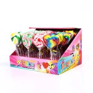 10g Fruit Flavored Swirl Lollipop Sweet Pops With Bag Package