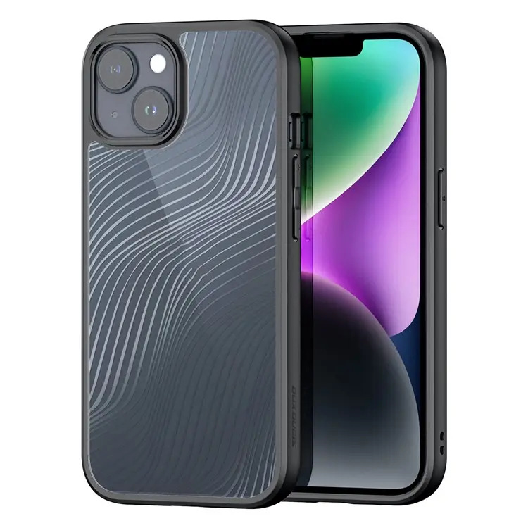 DUX DUCIS Aimo seri casing ponsel Matte TPU + PC penutup tahan benturan untuk iPhone 15plus 15pro 15pro max