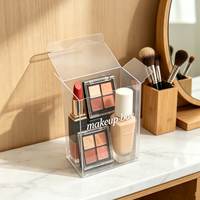 Boîte en PET transparente recyclable pour cosmétiques colorés tels que le crayon à sourcils, le crayon pour les yeux, la palette de fards à paupières, emballage de maquillage