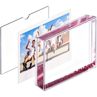 Cadre photo liquide acrylique coloré transparent magnétique personnalisé pour décoration intérieure