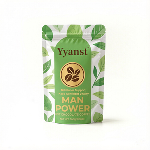 Man Power Chocolate Caliente con Café, Fórmula Suave para el Cuidado Interior, Granos de Cacao 100g, Bebida Energética Diaria para el Bienestar Masculino, OEM, Marca Privada - Product Image 1