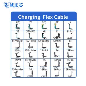 Cable flexible de repuesto para carga compatible con <span class=keywords><strong>iPhone</strong></span> 6/<span class=keywords><strong>7</strong></span>/8/X/XR/XS/11/12/13 Pro/14 <span class=keywords><strong>Plus</strong></span>/15/16 Pro Max - Product Image 4