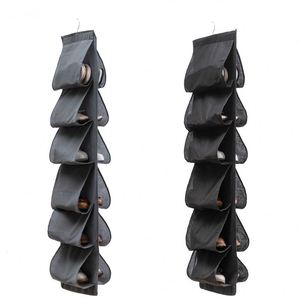 12 Bags Foldable Hanging <b>Storage</b> Bags Dust Prevention <b>Shoe</b> Organizer for Home - Product Image 4