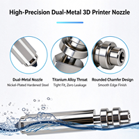 Buses en cuivre et laiton à double métal pour Anycubic Kobra X, 300 ℃   Buse d'imprimante 3D à changement rapide 0,25 / 0,4 / 0,6 / 0,8 mm