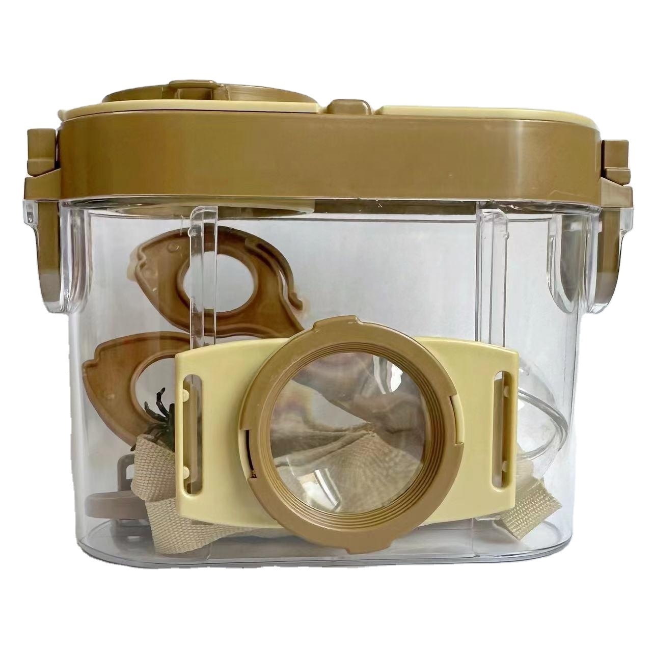 Lot De 2 Cages D'observation Pour Insectes/papillons - Dimensions 40x40x60 Cm, En Maille Et PVC, Aération Optimale Terrarium Insectes 40x40x60 Cm Reykentu