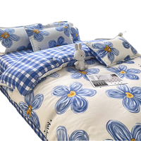 Ensemble de draps de lit ajustés de luxe 100% coton tissé imprimé numérique 3D de plantes 300 fils de haute qualité pour toutes les saisons de style hôtel pour enfants