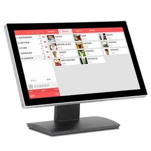 Factory direct hot selling 18.5 inch wide screen 16:9 touch screen metal base pos system for salon