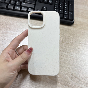 Étui en paille de blé de couleur unie pour iPhone 15 / 17 avec grand trou, pour iPhone 13/14 Étui souple résistant aux chutes, pour iPhone 16 Pro Max - Product Image 6