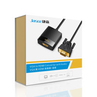 Penjualan paling laris pabrik konverter Video adaptor Male-Female VGA ke HDMI 1080p60hz kabel dapat diisi daya untuk konverter proyektor
