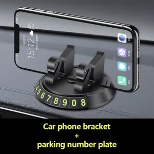 Factory Custom Temporary Parking Number Plate Car Mobile Phone Holder Car Navigation Holder