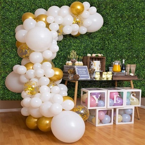 Kit d'<span class=keywords><strong>arche</strong></span> de guirlande de ballons personnalisés en gros pour la remise des diplômes, anniversaire de garçon, barbecue, animaux, pirates, voitures, ballons blancs et noirs, décoration de fête - Product Image 4