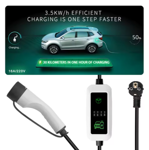 Nieuw Type2 GBT 3,5KW AC draagbaar laadstation IP66 waterdicht Plug-and-play handmatig instelbare stroom voor retrofit/upgrade - Product Image 4