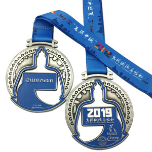 Bán Buôn Tùy Chỉnh Thiết Kế Riêng Của Bạn Kim Loại Giải Thưởng Marathon Chạy Sport Ribbon Huy Chương - Product Image 4