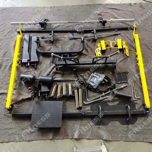 เครื่อง Maquina SMITH Para gimnasio USA เครื่องสำหรับออกกำลังกายฟิตเนสแบบครบวงจรสีแดงทนทาน - Product Image 4