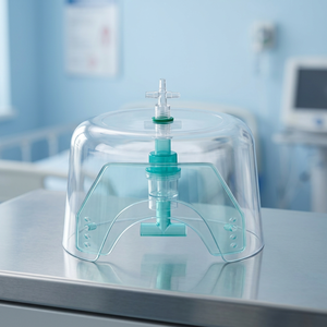 Capucha de Oxígeno Transparente para Recién Nacidos con Tubo de Ventilación y Protector, Uso Quirúrgico - Product Image 2
