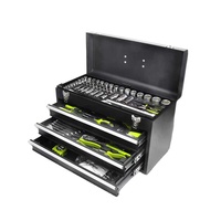 Ensemble d'outils de réparation automobile portable de 119 pièces, boîte en fer à quatre étages avec tiroirs, multifonctionnel, étanche, personnalisable OEM