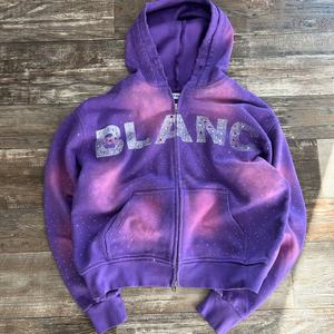 Sudaderas Extra Grandes de Alta Calidad con Logotipo de Pedrería Personalizado, Lavado Ácido Vintage, Serigrafía, Felpa Francesa, Decoloración al Sol, 100% Algodón - Product Image 6