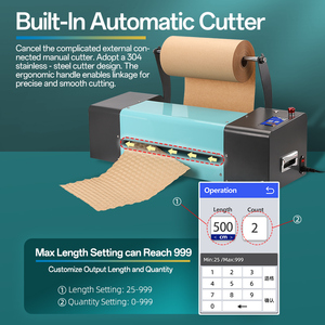 Aircosan 600mm Tự động cắt giấy dập nổi Máy năng lượng hiệu quả cho giấy kraft Quà Tặng mỹ phẩm sinh thái bao bì bảo vệ - Product Image 3