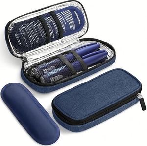 Étui de transport isotherme pour seringues à insuline avec 2 blocs réfrigérants de 90 g approuvés par la TSA, compact pour stylo à insuline et vaccin à l'insuline - Product Image 1
