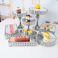 Vente en gros : Articles de pâtisserie très demandés, Outils de pâtisserie, Table à gâteaux en métal, Support à gâteaux en cristal, Présentoir à desserts de mariage