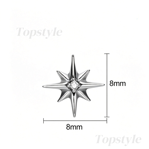 <span class=keywords><strong>Piercing</strong></span> de Ombligo con Zirconia y Titanio PVD G23, Joyería para Bodas y Compromisos - Product Image 5