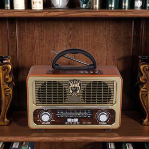 Factory Retro Wooden FM AM SW Radio with Dual Speaker and BT TF USB MP3 Player for Home Outdoor Use - Product Image 5