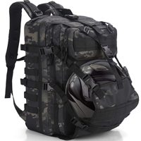 Sac à dos réglable et étanche pour casque de moto tactique pour un rangement sécurisé des bagages et la tenue du casque