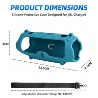 Nouvelle coque en silicone créative anti-chute pour enceinte JBL Charge 6, étui de protection en silicone