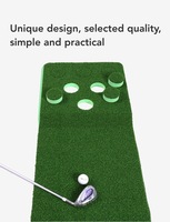Logo personnalisé Mini Golf extérieur Jeu de putting green avec 12 trous pour gobelets Pratique pliable Mini Golf Putting Course