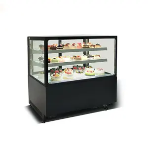 Toko Roti kue kulkas kabinet tampilan Case konter kulkas pendingin Showcase Tampilan coklat kulkas