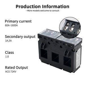 HEYI DASN-242 250/5A класс 1,0 литой корпус 3 в 1 трехфазный трансформатор тока однофазный 12 В выходной пластиковый катушка 50/60 Гц - Product Image 2