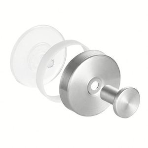 Nouveau support mural amovible pour porte de cuisine, crochet à ventouse puissant en acier inoxydable pour serviettes de douche et salle de bain - Product Image 1