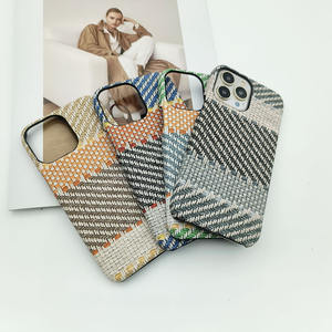 Multi Mix Color Fabric Funda para teléfono móvil Clear Simple Cover Luxury Skin Friendly para Iphone 16 15 14 13 12 Plus Pro Max - Product Image 1