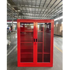 Factory Direct Metal Steel Fireman Equipment Safety Cabinet Fire Extinguisher Suits Cabinet