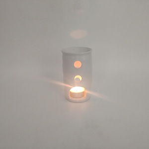 नए इलेक्ट्रिक सिरेमिक मोम पिघल मोमबत्ती यूरोपीय शैली सरल शुद्ध सफेद सुगंध आधार आवश्यक तेल स्टोव घरेलू गर्म हाथ से बना - Product Image 6