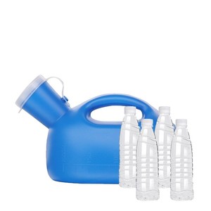 Urinoir sur pied ovale en plastique, taille unique, avec couvercle, pour usage à lit ou en extérieur - Product Image 2