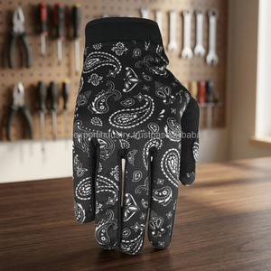 Guantes de Carreras 2025 de Dedo Completo, Transpirables, con Palma de Cuero PU, para Deportes al Aire Libre, Ciclismo, Motocross, Motocicleta, con Pantalla Táctil - Product Image 5