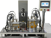 Machine d'assemblage semi-automatique électrique de poignées pour sacs et pochettes en plastique avec moteur pour l'emballage alimentaire et des boissons