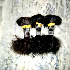 Cheveux Remy Super Vente 2026 Grade 6A Cheveux Indiens Bruts Remy 8A en Vrac Ondulation Naturelle Afro Bouclée 100g Double Trame Faite à la Machine Sans Produit Chimique - Product Image 1
