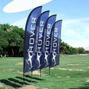 Banderas de Plumas Personalizadas para Publicidad Empresarial - Pancarta Publicitaria de Doble Cara con Logotipo y Texto (Solo Bandera) - Product Image 3
