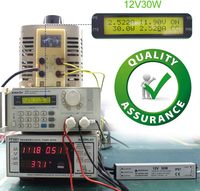 Alimentation LED 30W 220V, boîtier en aluminium étanche IP67, bande lumineuse, convertisseur 12V, transformateur, sortie basse tension, prise à 3 broches