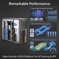 Nuevo Servidor en Torre Supermicros SYS-740GP-TNRT 4U, Doble Intel Xeon Escalable, Compatible con 4 GPU, para Entrenamiento de IA y Aprendizaje Profundo