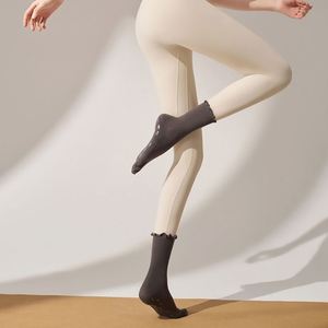 Yoga Socks Anti-slip Specifically Designed for <b>Pilates</b> with Straps and Jacquard Pattern Professional for Sports and Fitness - Product Image 6